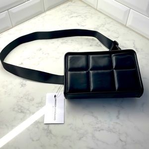 Black Fanny pack with two pockets